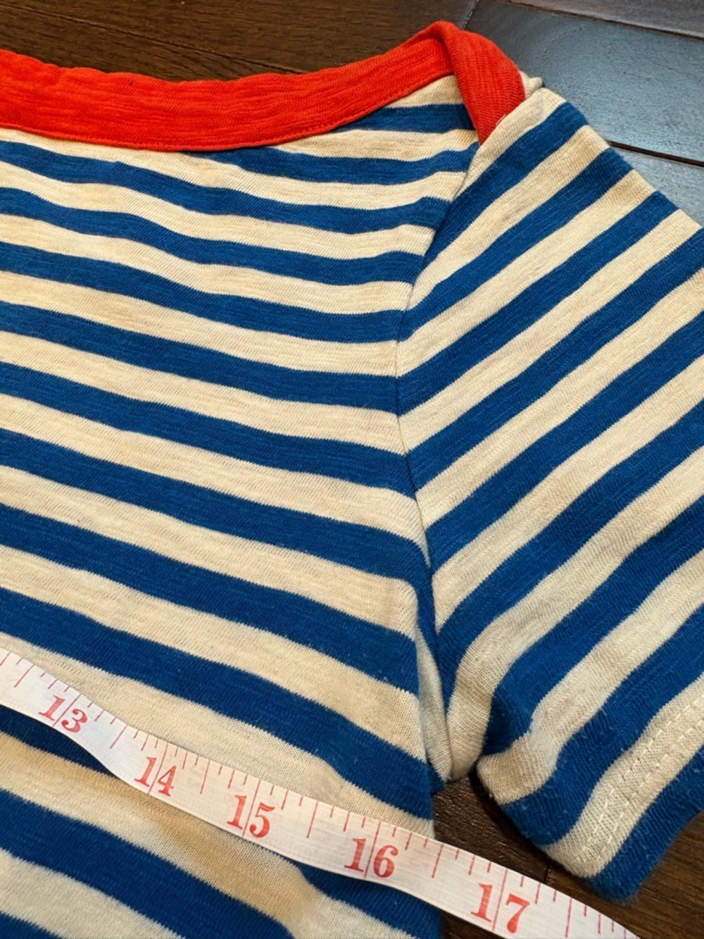Boden Blue White Stripe Dress 4P Short Sleeve 100% Cotton Nautical Patriotic - Picture 7 of 9